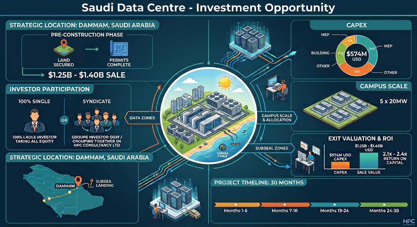 High-Return Digital Infrastructure, Investing in a 100MW Data Centre in Dammam